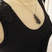 Roller Derby Skate Necklace Queen rink black white