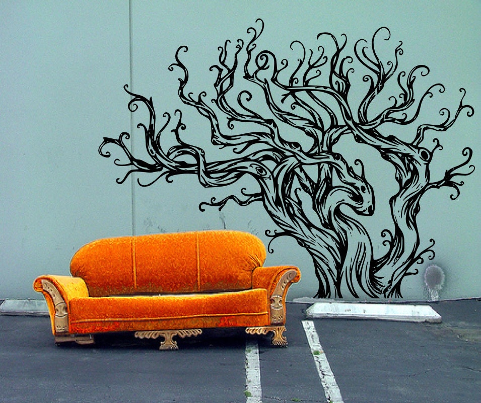 Drift Wood Inspired Very Large Tree Decal - Vinyl wall art decals stickers by 3rdaveshore
