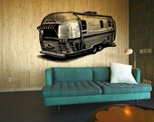 Very Cool Vintage Airstream - Enjoy The Ride - Retro Inspired - Vinyl wall decals stickers by 3rdaveshore