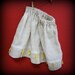 linen skirt with lace and ribbon trim, 3t