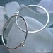 Hammered Hoops in Sterling Silver, One Inch, Simple, Elegant, Classic