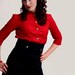 Extreme high waisted trousers, wide leg, sailor style, vintage inspired