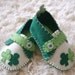 St Patricks Day Baby Loafers - Felt Baby Shoes - Holiday Baby Gift - Can Be Personalized