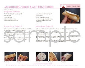 Cinco de Mayo Felt Food Pattern Special - Taco & Fajita Dinners - Felt Mexican Food PDF - DIY Felt Food