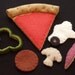 Felt Food - Felt Pizza Slice - Pretend Play Food - Slice of Pizza