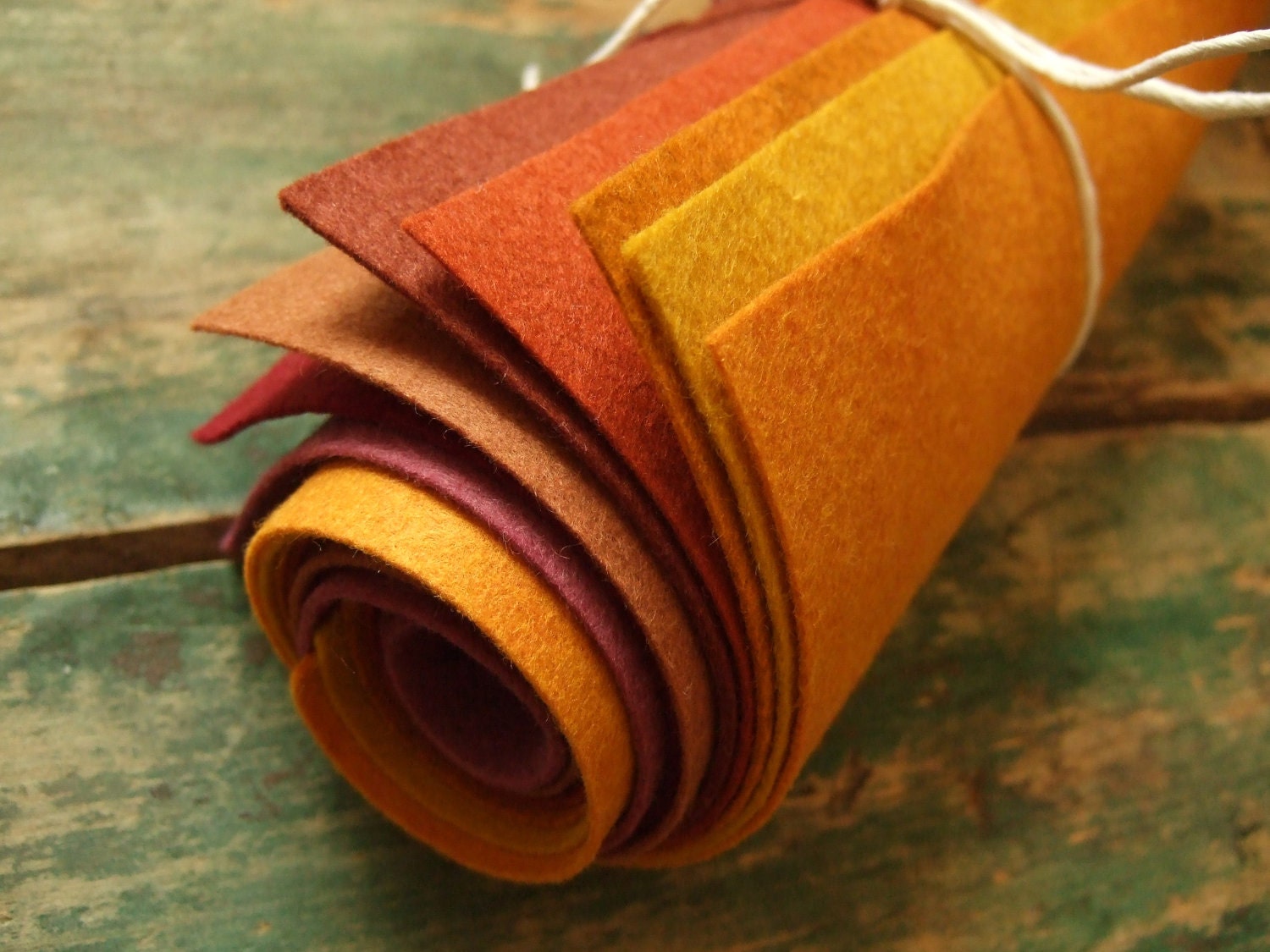 9x12 Wool Felt Sheets - The Autumn Leaves Collection - 8 Sheets of Felt