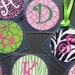 Animal print laminated bag tag by Toddle Tags