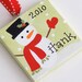 3x3 Canvas Christmas Ornament  - Personalized