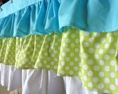 3 Tiered Ruffle Valance - 64 inches by 18 inches