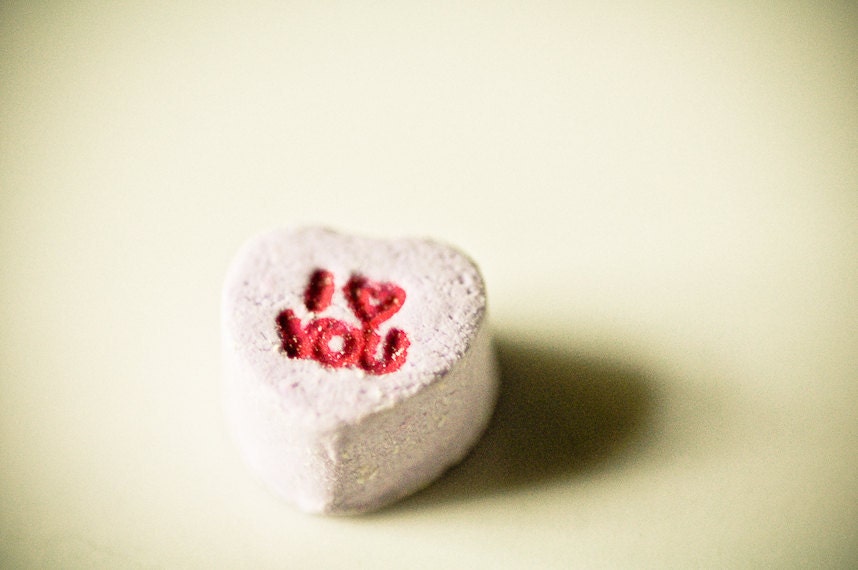 Valentines candy Photography wedding day conversation hearts purple red letters sweet lavender gift I love you 11x14 fine art photograph
