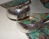 Sterling Silver Native American Inspired Feather Hoop Pierced Earring