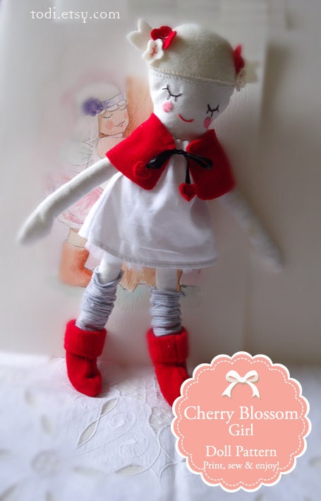 Cherry Blossom Girl  Doll Pattern