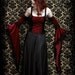 Lucilla Long Bell Sleeve Velvet Gloves or Arm Warmers - Custom Elegant Gothic Clothing and Dark Romantic Couture