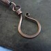 Memorial Day Sale Oxidized solid Copper Single Hook Clasp approx 25mm 18g 10 pcs
