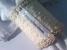 Ivory Napkin Ring Congratulations Wedding Anniversary Housewarming Gift