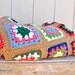 Vintage Multi-Colored Crocheted Afghan