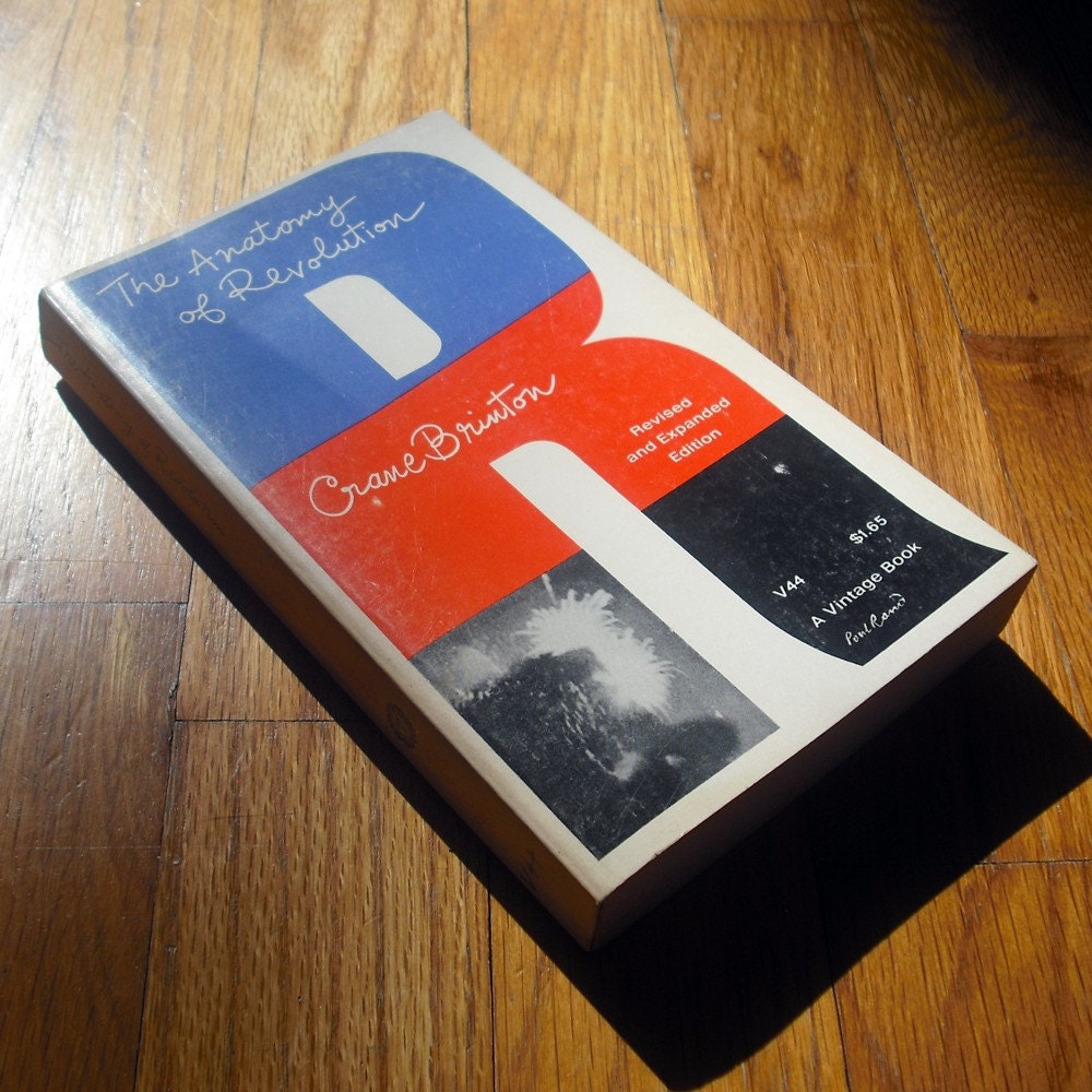 HOLD for Shane / Paul Rand book cover design, 1965. "The Anatomy of Revolution" by Crane Brinton.