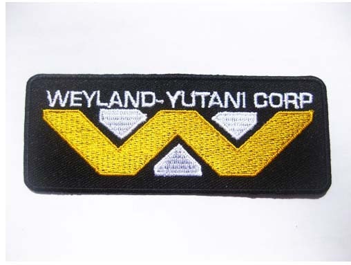 Free shipping Alien Weyland Yutani Corp Patch Badge 4x10 cm.