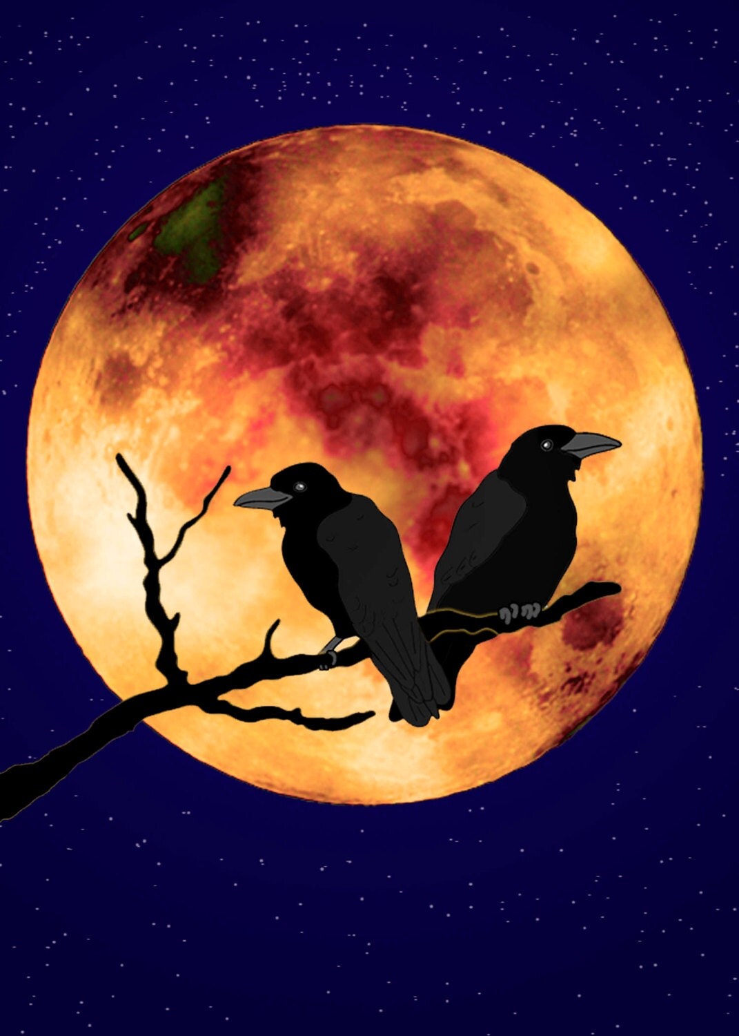 crows on branch