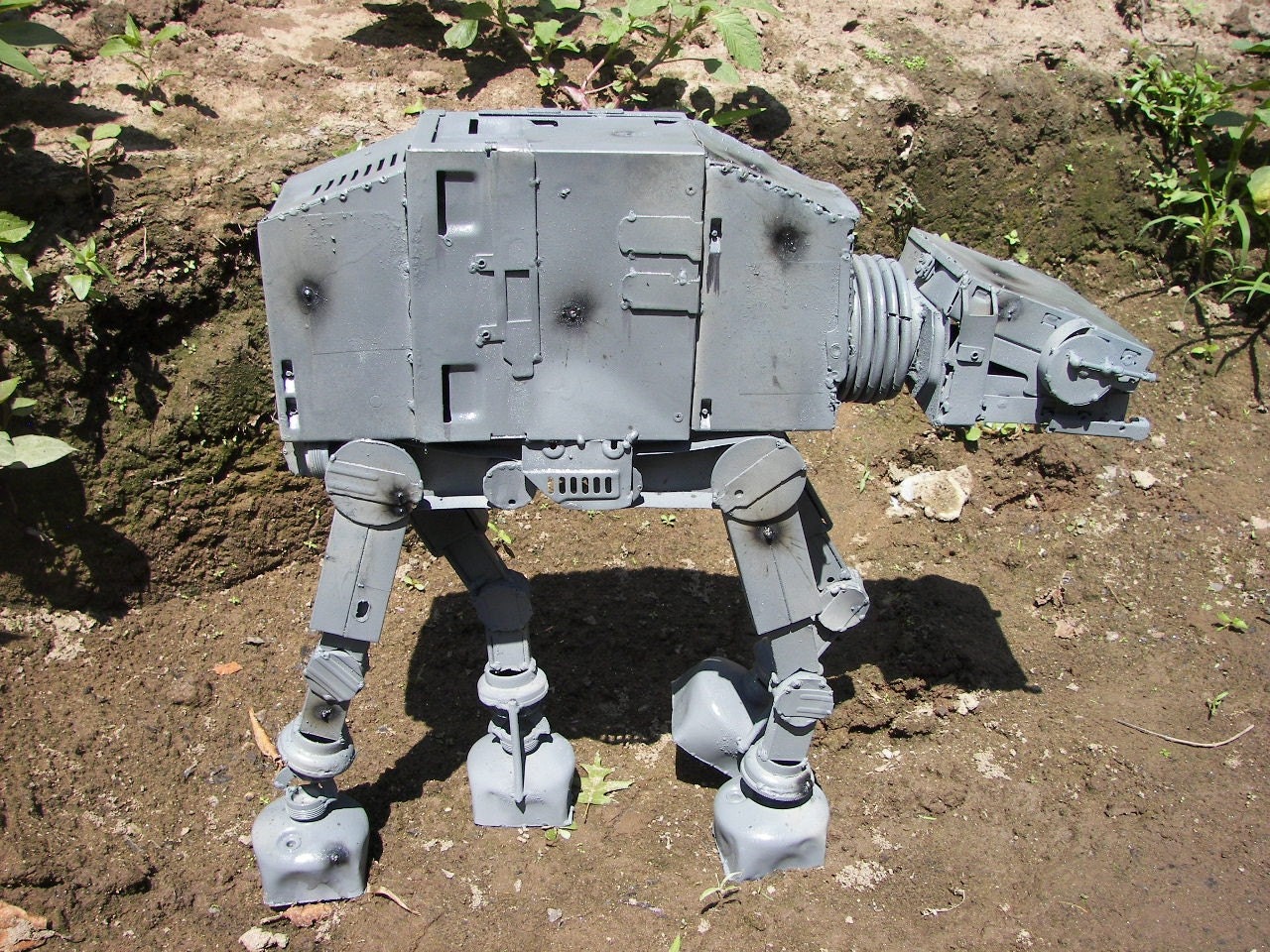 Imperial Walker (AT-AT) from recycled computer parts