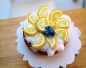 Mini Food Lemon Cream Cake -1/12 scale