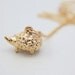 Hedgehog pendant necklace - Gold