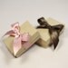 Personalized bridesmaids gift - 3 gold filled tiny initial heart necklaces