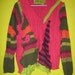 Reconstructed Upcycled Fuschia hoody sweater