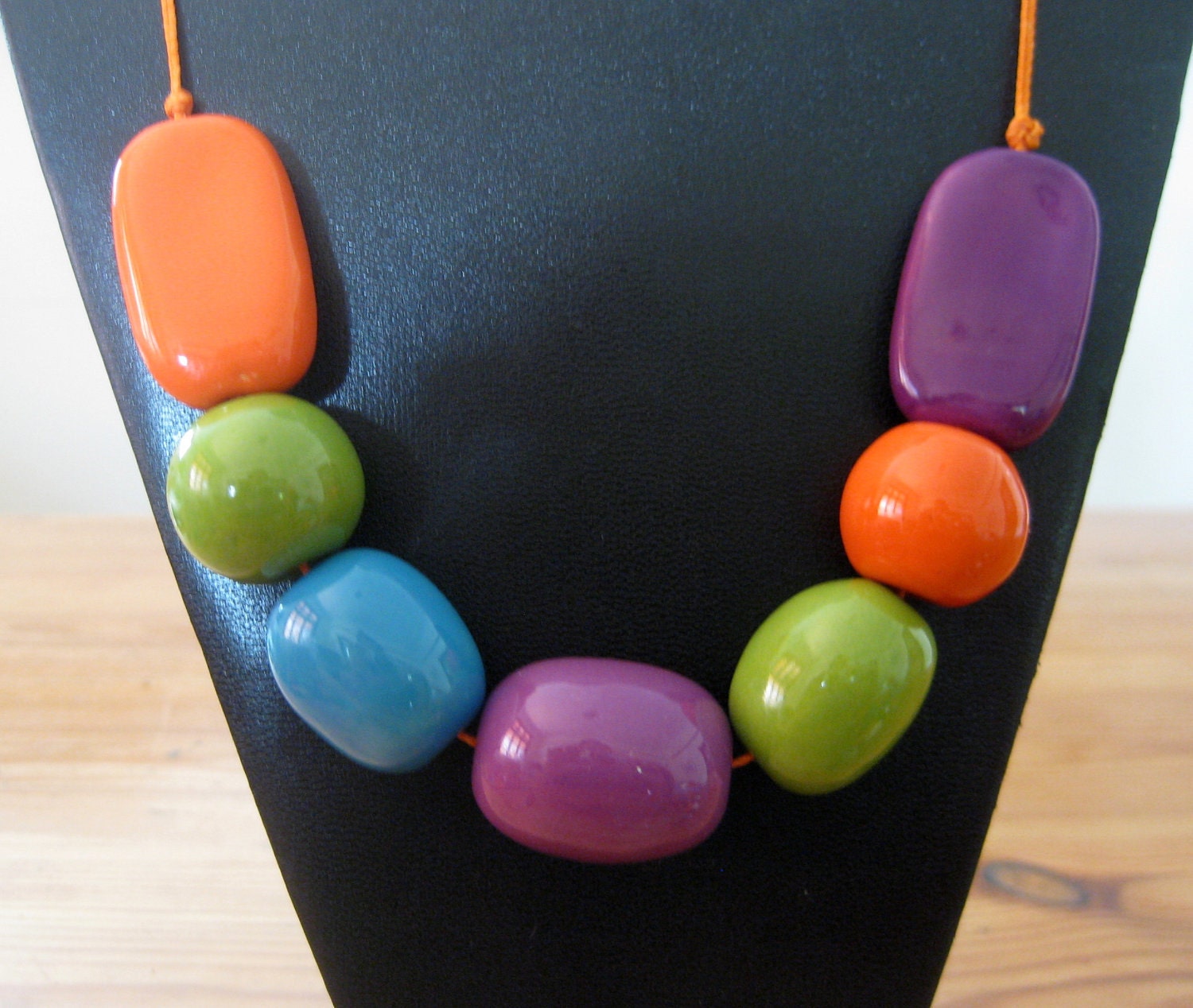 Beaded Necklace, Statement Necklace, Kazuri Bead Necklace, Fair Trade - lizbriggsdesigns Beaded Necklace, Statement Necklace, Kazuri Bead Necklace, Fair Trade - lizbriggsdesigns