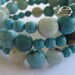 Memory Wire Bangle in Semi Precious Stones reserved for Marilyn.