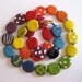 Beaded Necklace, Fair Trade Beads, Kazuri Necklace, Rainbow Colored