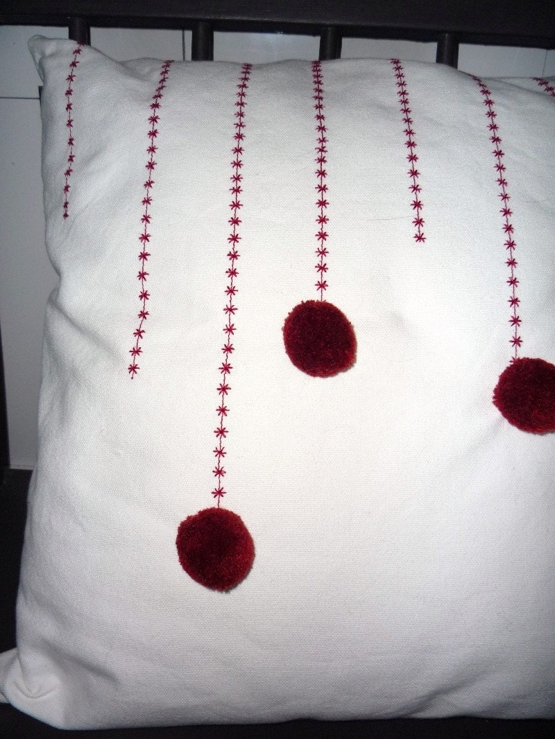 red shooting star pillow