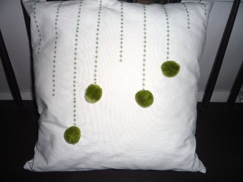 green shooting star pillow