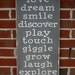 The First Family Rules - Distressed Typography Word Art Sign - Perfect for a Nursery - You Pick the Color