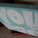 You Complete Me Heavily Distressed Sign in Hummingbird Blue Vintage Style