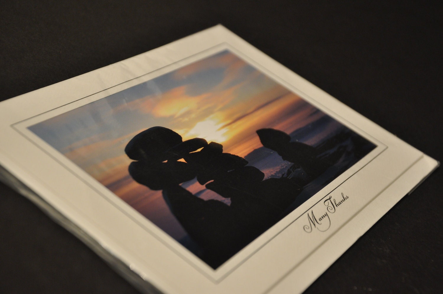 Many Thanks - Photo Greeting Card Inukshuk, Iqaluit, Nunavut