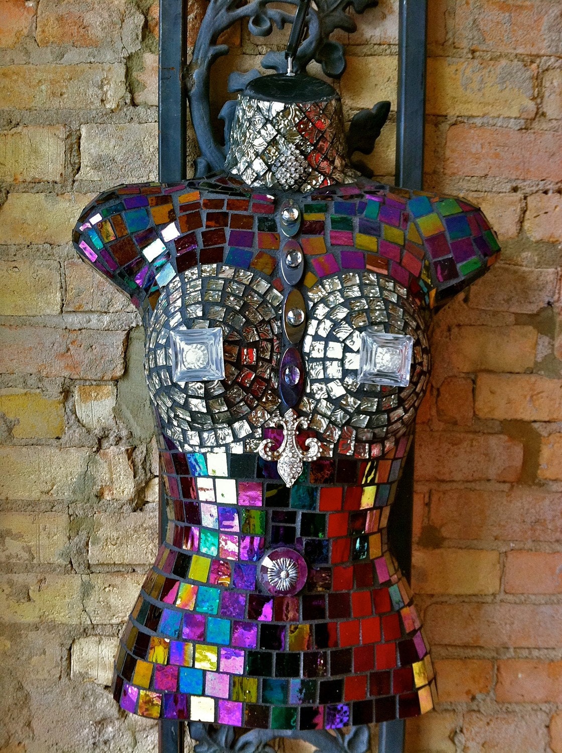 Mosaic Tile Perky Woman