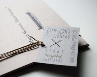 postcards from camp - set of 8