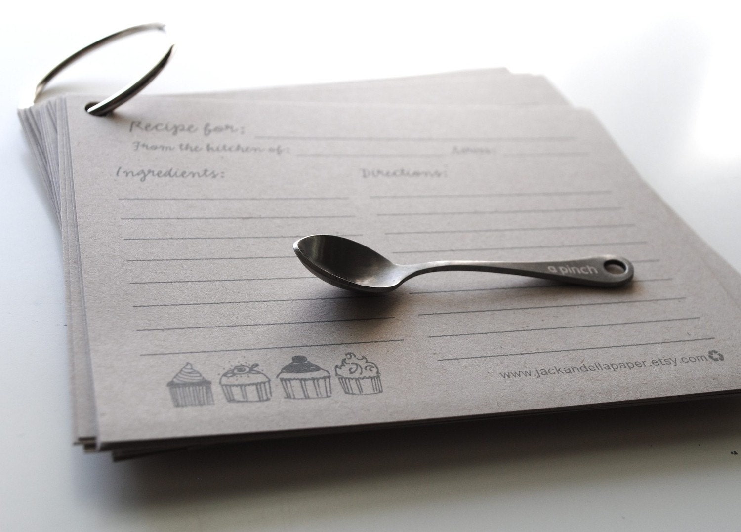 sweet stack of recipe cards - set of 24