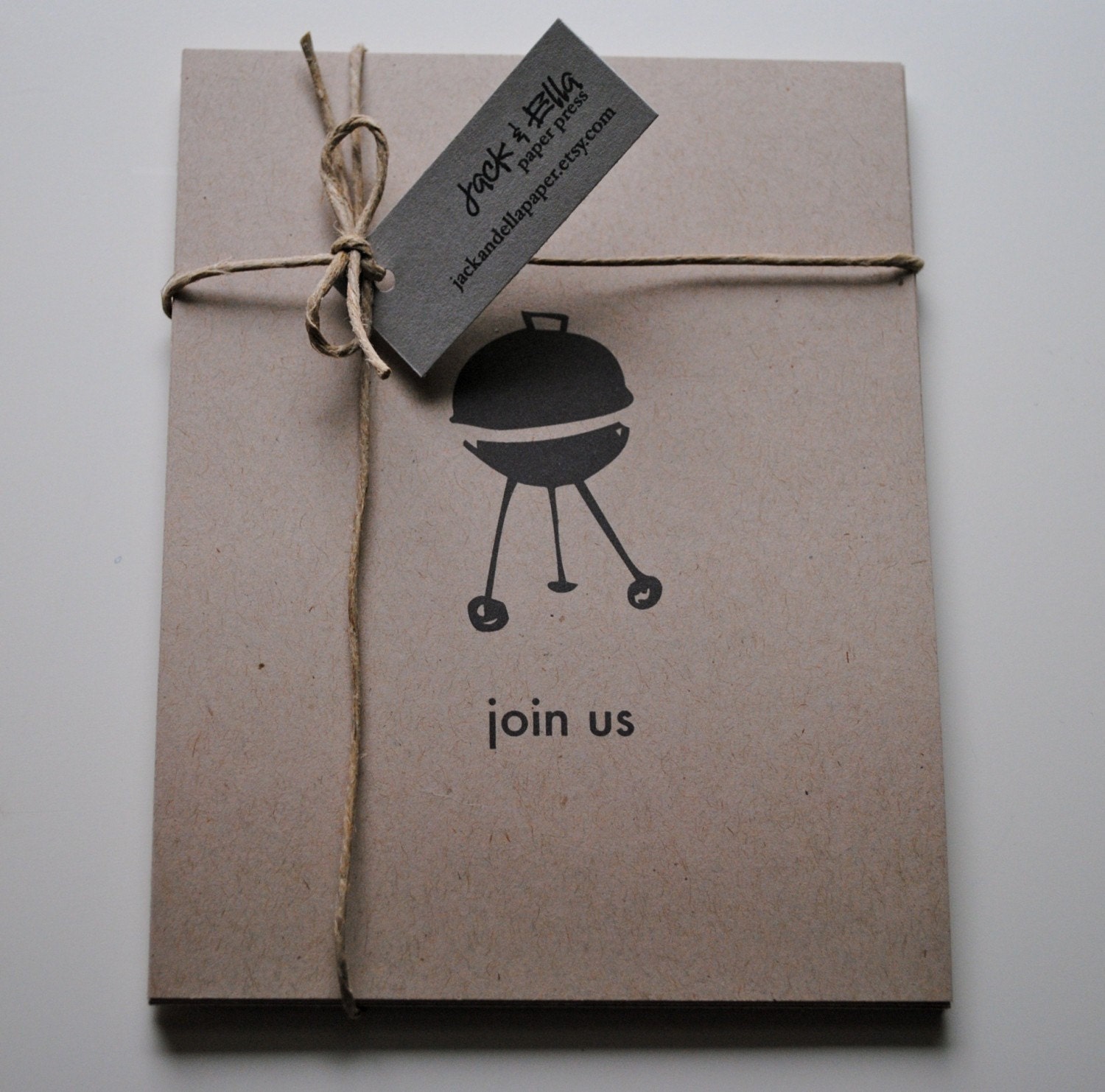 get-your-smoke-on 12-pack BBQ invitation postcards