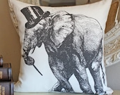 SALE Elephant pillow cover