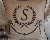 Personalize Embroidered Monogram Pillow