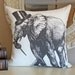 SALE Elephant pillow cover