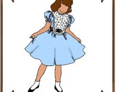 Doll Clothes Pattern - Party Dress - No. 33BMc - Fits 14-15" Betsy McCall or Kish Dolls