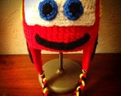 Cars Lightning McQueen Inspired Crochet Hat