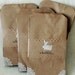 24 KRAFT BAGS with lace corners