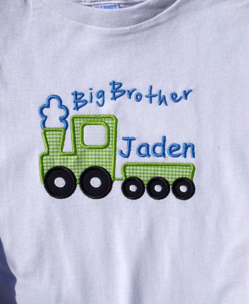 Personalized Big  Brother Train Short Sleeve T-Shirt