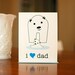 Polar Papa & Baby Bear - Father's Day or New Baby Card on 100% Recycled Paper