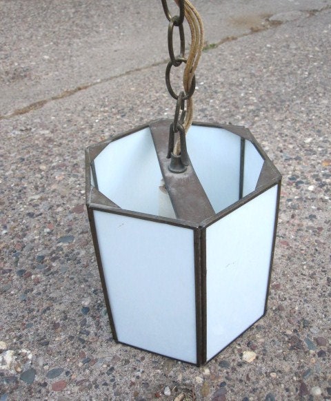 Vintage Hanging Light Fixture