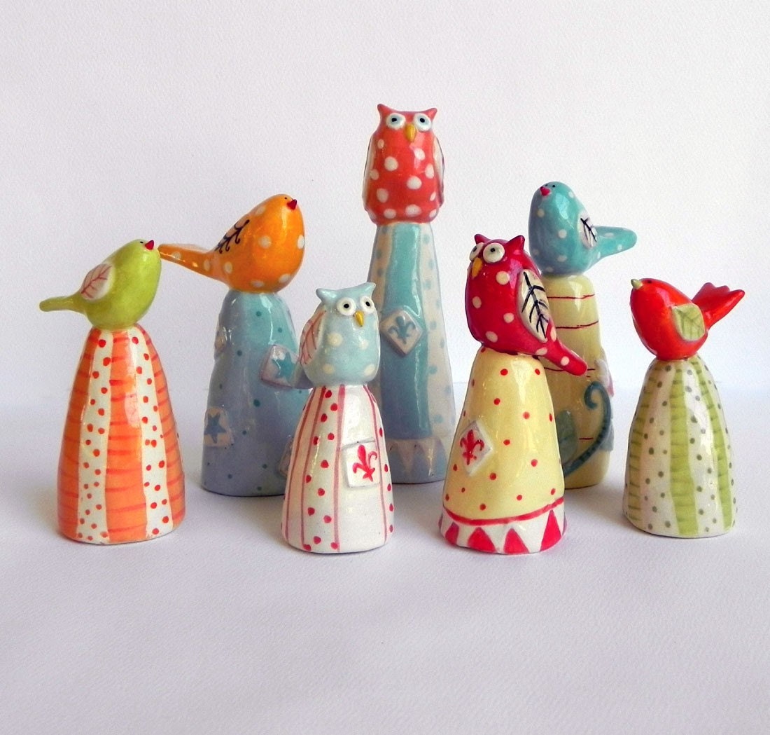 Owl Ornaments - MADE TO ORDER